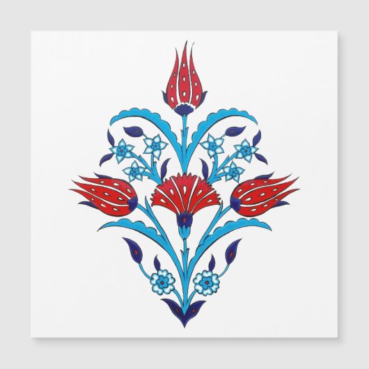 Iznik Tiles Magnetic Card (Voorkant)