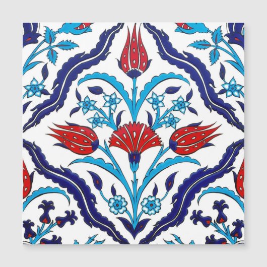 Iznik Tiles Magnetic Card (Voorkant)