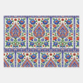 Iznik - Turkish Ottoman pattern with flowers tulip Inpakpapier Vel (Voorkant 2)