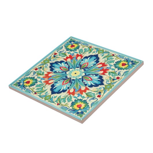 Iznik Turks tapijt Tegeltje (Zijkant)