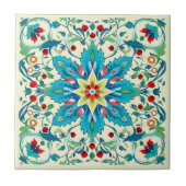 Iznik Turquoise Lente Symfonie Tegeltje (Voorkant)