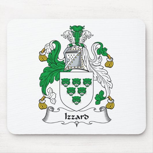 Izzard Family Crest Muismat (Voorkant)