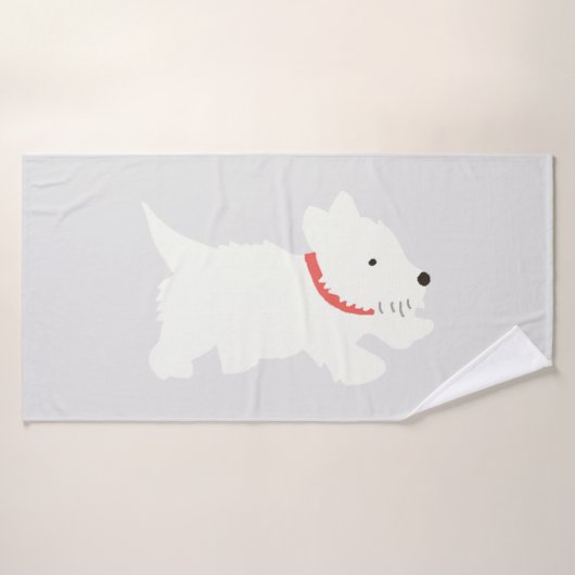 Izzie De Westie Bad Handdoek (Badhanddoek)