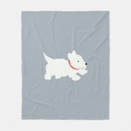 Izzie De Westie Fleece Deken