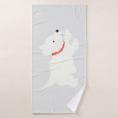 Izzie The Westie Badhanddoek (Badhanddoek)