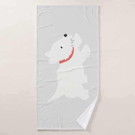 Izzie The Westie Badhanddoek (Badhanddoek)