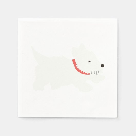 Izzie The Westie Servet (Voorkant)