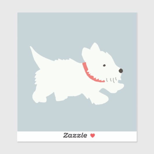 Izzie The Westie Sticker (Vel)