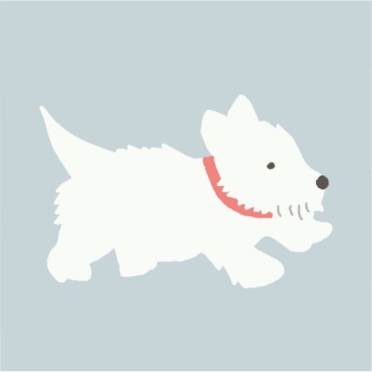 Izzie The Westie Sticker (Voorkant)