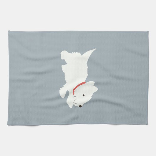 Izzie The Westie Theedoek (Horizontaal)