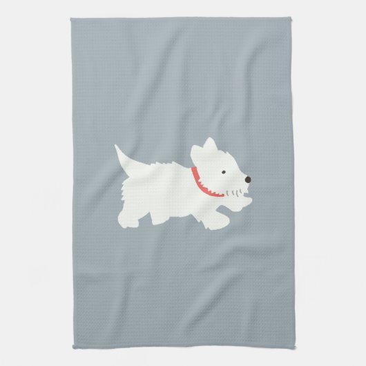 Izzie The Westie Theedoek (Verticaal)