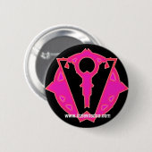 izzie Voodoo logo-toets/badge Ronde Button 5,7 Cm (Voorkant /achterkant)