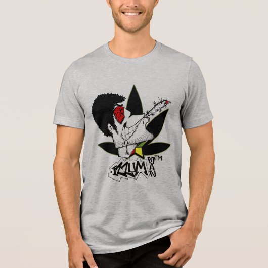 Izzumman Mannen kledij Tri-Blend Shirt (Voorkant)