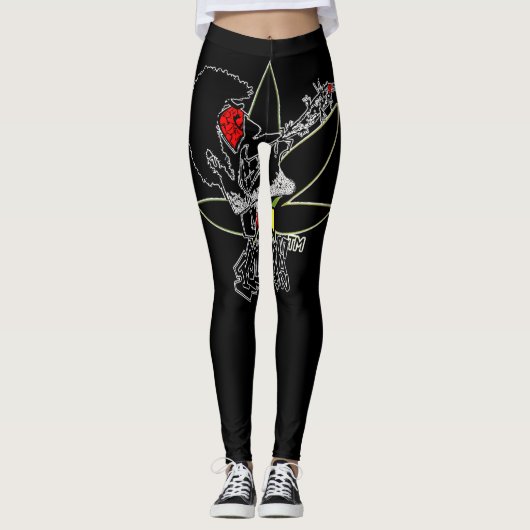 Izzumman Vrouwen Kleding Leggings Zwart (Voorkant)