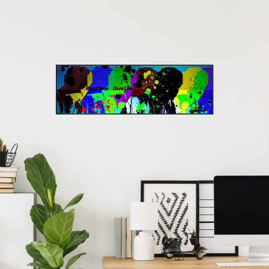 IZZY THE ARTIST-Paint Your Ewn Life Poster (LRG) (Thuiskantoor)