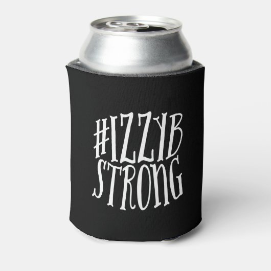 #IzzyBStrong Bierblik Blikjeskoeler (Blikje Achterkant)