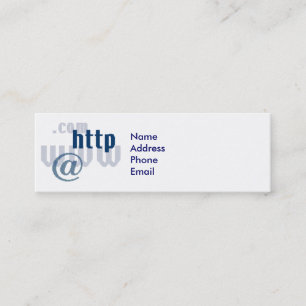 j0254444, NameAddressPhoneEmail Mini Visitekaartje
