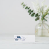 j0254444, NameAddressPhoneEmail Mini Visitekaartje (Staand voorkant)