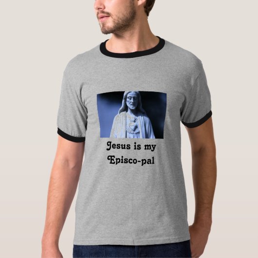 j0432798, Jezus is mijn vriend Episco T-shirt (Voorkant)