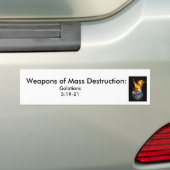 j0437381, Massavernietigingswapens: , Galat... Bumpersticker (Op auto)