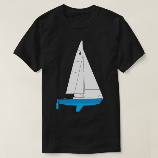 J24 Sailboat Classic TShirt (Design voorkant)