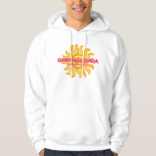 j2A Santa Barbara is waar ik graag het beste van a Hoodie (Voorkant)
