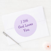 J316 Evangelie Ronde Sticker (Envelop)