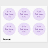 J316 Evangelie Ronde Sticker (Vel)