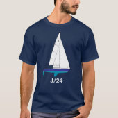 J/24 Zeilboot T-shirt (Voorkant)