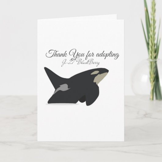 J-27 de goedkeuringskaart van Blackberry Bedankkaart (Voorkant)