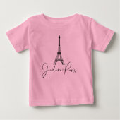 J' adore Paris Eiffeltoren Cute Roze (Voorkant)