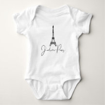 J' adore Paris Eiffeltoren Schattig Wit