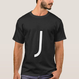 J Alfabet letter hoofdletter hoofdletter woord num T-shirt