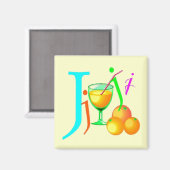 J - Alphabet Magnet (Voorkant / Achterkant)