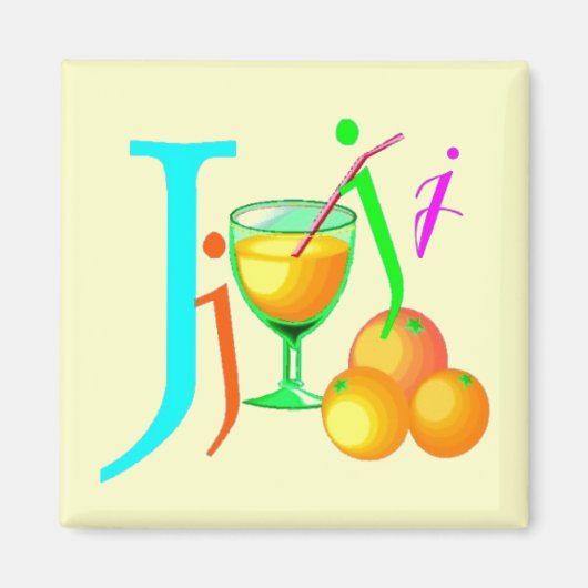 J - Alphabet Magnet (Voorkant)