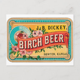 J. B. Dickey Birch Beer Newton Kansas  kunst Briefkaart