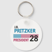 J.B. Pritzker 2028 Sleutelhanger (Voorkant)