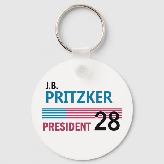 J.B. Pritzker 2028 Sleutelhanger (Achterkant)