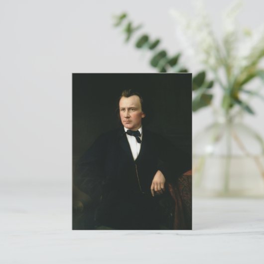 J. Brahms, c.1860 Briefkaart (Staand voorkant)