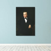 J. Brahms, c.1860 Canvas Afdruk (Insitu (Houten vloer))