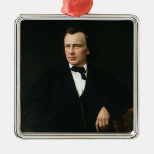 J. Brahms, c.1860 Metalen Ornament