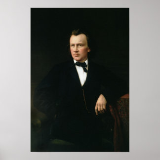 J. Brahms, c.1860 Poster