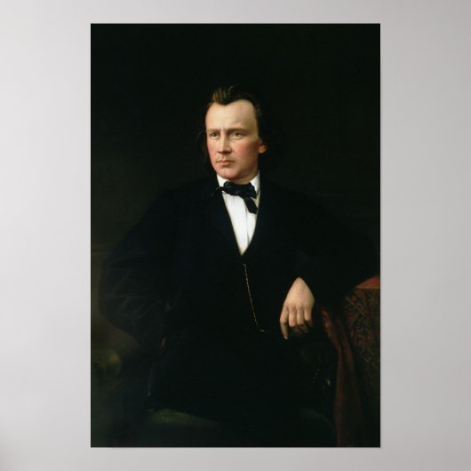 J. Brahms, c.1860 Poster (Voorkant)