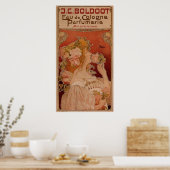 J.C. BOLDOOT Perfume Art Nouveau Poster (Keuken)