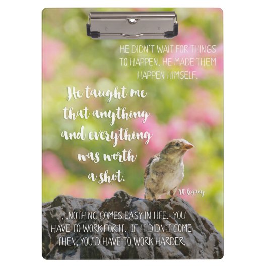 J.C. Legacy Bird Park Klembord (Voorkant)