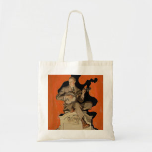 J.C. Leyendecker Banjo Speler 1920 Art Deco Kunst Tote Bag