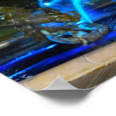 J. C. Nichols Fountain in Blue, Kansas City Poster (Hoek)