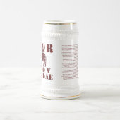 J. Caesar 5th Alaudae Roman Legion Elephant Stein Bierpul (Center)