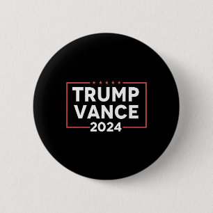 J D Vance 2024 Ronde Button 5,7 Cm