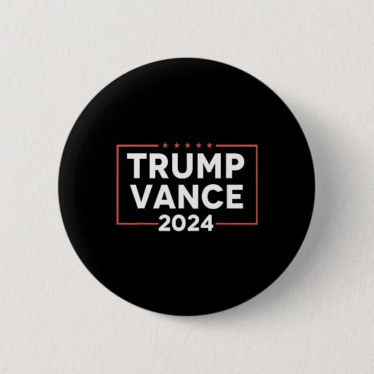 J D Vance 2024 Ronde Button 5,7 Cm (Voorkant)